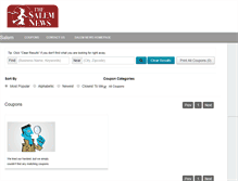 Tablet Screenshot of coupons.salemnews.com